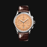 Breitling Premier B01 Chronograph 42 Beige Dial Brown Leather Strap Watch for Men - AB0145331K1P1