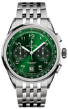 Breitling Premier B01 Chronograph 42 Green Dial Silver Steel Strap Watch for Men - AB0145371L1A1