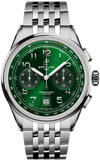 Breitling Premier B01 Chronograph 42 Green Dial Silver Steel Strap Watch for Men - AB0145371L1A1