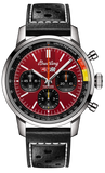 Breitling Top Time B01 Chevrolet Corvette Red Dial Black Leather Strap Watch for Men - AB01761A1K1X1