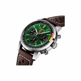 Breitling Top Time B01 Ford Mustang Green Dial Brown Leather Strap Watch for Men - AB01762A1L1X1