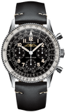 Breitling Navitimer Ref. 806 1959 Re-Edition Black Dial Brown Leather Strap Watch for Men - AB0910371B1X1