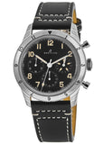 Breitling Avi Ref. 765 1953 Re-Edition Black Dial Black Leather Strap Watch for Men - AB0920131B1X1