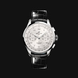 Breitling Premier B09 Chronograph 40 White Dial Black Leather Strap Watch for Men - AB0930371G1P1