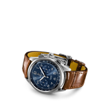 Breitling Premier B15 Duograph 42 Blue Dial Brown Leather Strap Watch for Men - AB1510171C1P1