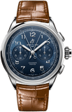 Breitling Premier B15 Duograph 42 Blue Dial Brown Leather Strap Watch for Men - AB1510171C1P1