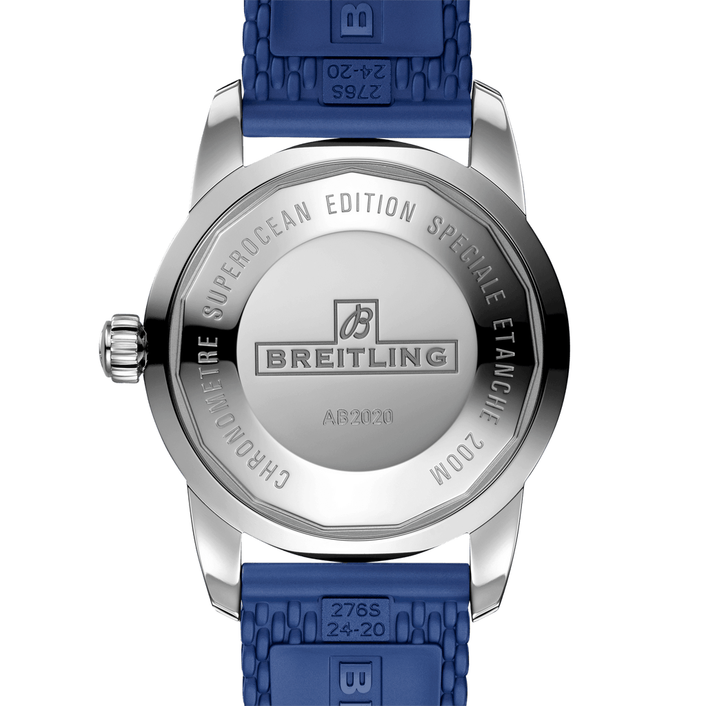 Breitling Superocean Heritage B20 Automatic 46 Blue Dial Blue Mesh Bracelet Watch for Men - AB2020161C1S1