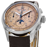 Breitling Premier B25 Datora 42 Beige Dial Brown Leather Strap Watch for Men - AB2510201K1P1