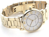 Marc Jacobs Roxy White Dial Gold Steel Strap Watch for Women - MJ3522