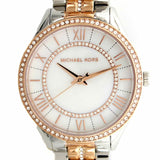 Michael Kors Lauryn Mother of Pearl Dial Two Tone Steel Strap Watch For Women - MK3979