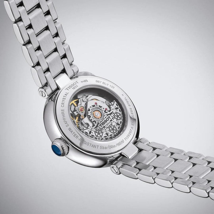 Tissot Bellissima Automatic Silver Dial Silver Steel Strap Watch For Women - T126.207.11.013.00