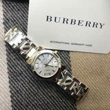 Burberry The City Silver Dial Silver Steel Strap Watch for Women - BU9233