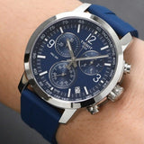 Tissot T Sport PRC 200 Chronograph Blue Rubber Strap Watch For Men - T114.417.17.047.00