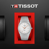 Tissot PRX Quartz Silver Dial Silver Steel Strap Watch for Men - T137.410.11.031.00