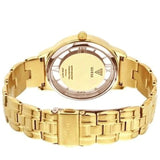 Guess Analog Diamonds Silver Dial Gold Steel Strap Watch For Women - W1013l2