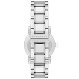 Burberry The City Diamonds Silver Dial Silver Steel Strap Watch for Women - BU9220