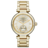 Michael Kors Skylar Gold Dial Gold Steel Strap Watch for Women - MK5867