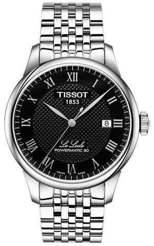 Tissot T Classic Le Locle Automatic Black Dial Silver Steel Strap Watch For Women - T41.1.483.53