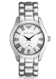 Emporio Armani Classic Quartz Silver Dial Silver Steel Strap Watch For Men - AR0647