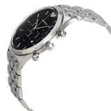 Emporio Armani Chronograph Black Dial Silver Steel Strap Watch For Men - AR11017