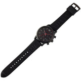 Emporio Armani Luigi Chronograph Black Dial Black Rubber Strap Watch For Men - AR11024