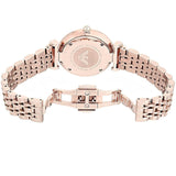 Emporio Armani T-Bar Gianni Rose Gold Dial Rose Gold Steel Strap Watch For Women - AR11059