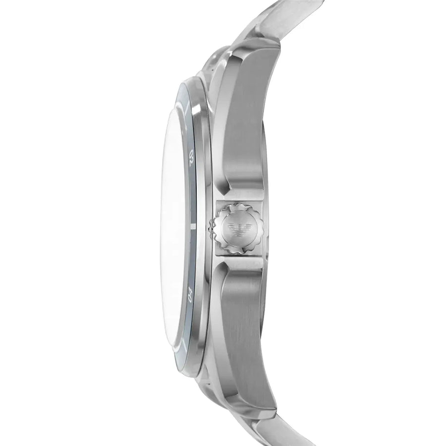 Emporio Armani Sigma Blue Dial Silver Steel Strap Watch for Men - AR11100