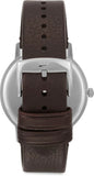 Emporio Armani Kappa Quartz Black Dial Brown Leather Strap Watch For Men - AR11153