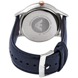 Emporio Armani Renato Analog Blue Dial Blue Leather Strap Watch For Men - AR11188