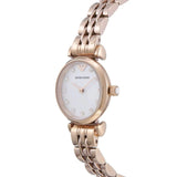 Emporio Armani Gianni T-Bar Mother of Pearl Dial Rose Gold Steel Strap Watch For Women - AR11203