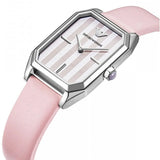 Emporio Armani Quartz White Dial Pink Leather Strap Watch For Women - AR11207