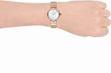 Emporio Armani Mother of Pearl Dial Rose Gold Steel Strap Watch For Women - AR11236