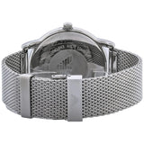 Emporio Armani Luigi Analog Black Dial Silver Mesh Bracelet Watch For Men - AR11272