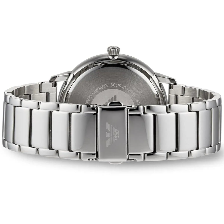 Emporio Armani Ruggero Blue Dial Silver Steel Strap Watch for Men - AR11311