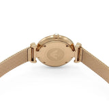 Emporio Armani Gianni T Bar Mother of Pearl Dial Rose Gold Mesh Bracelet Watch For Women - AR11320