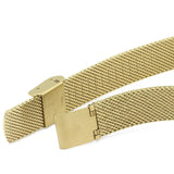 Emporio Armani Gianni T Bar Mother of Pearl Dial Gold Mesh Bracelet Watch For Women - AR11321