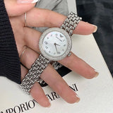 Emporio Armani Rosa Quartz White Dial Silver Steel Strap Watch For Women - AR11354