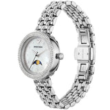 Emporio Armani Rosa Quartz Mother of Pearl Dial Silver Steel Strap Watch For Women - AR11461