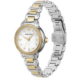 Emporio Armani Mia Quartz Mother of Pearl Dial Two Tone Steel Strap Watch For Women - AR11524