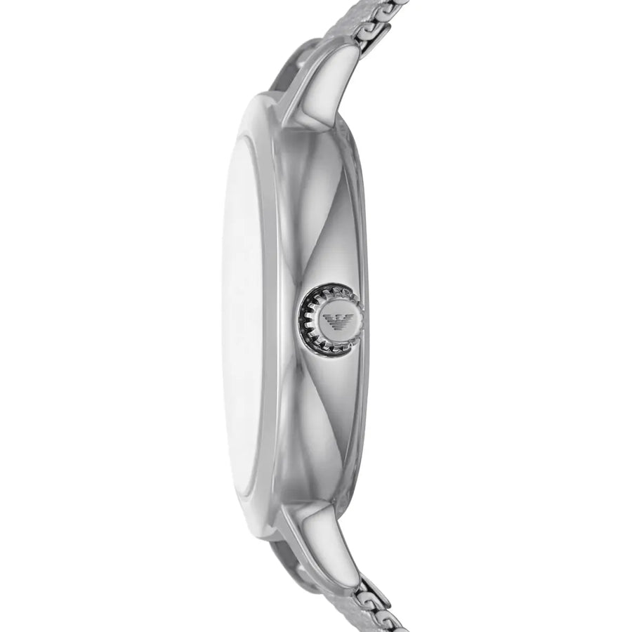 Emporio Armani Cleo Silver Dial Silver Mesh Strap Watch for Women - AR11584