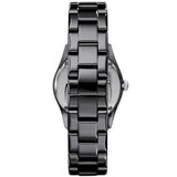 Emporio Armani Ceramica Quartz Black Dial Black Steel Strap Watch For Women - AR1402