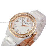 Emporio Armani Ceramica Mother of Pearl Dial White Ceramic Dial Watch For Women - AR1472