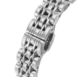 Emporio Armani Gianni T-Bar Automatic Silver Dial Silver Steel Strap Watch For Women - AR60022