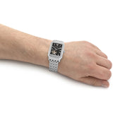 Emporio Armani Men's Square Meccanico Watch on Wrist