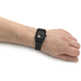 Emporio Armani Men's Black Dial Square Watch on Wrist