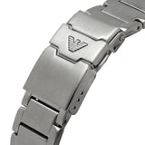 Emporio Armani Diver Automatic Green Dial Silver Steel Strap Watch For Men - AR60061