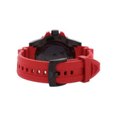 Emporio Armani Sportivo Quartz Black Dial Red Rubber Strap Watch For Men - AR6101