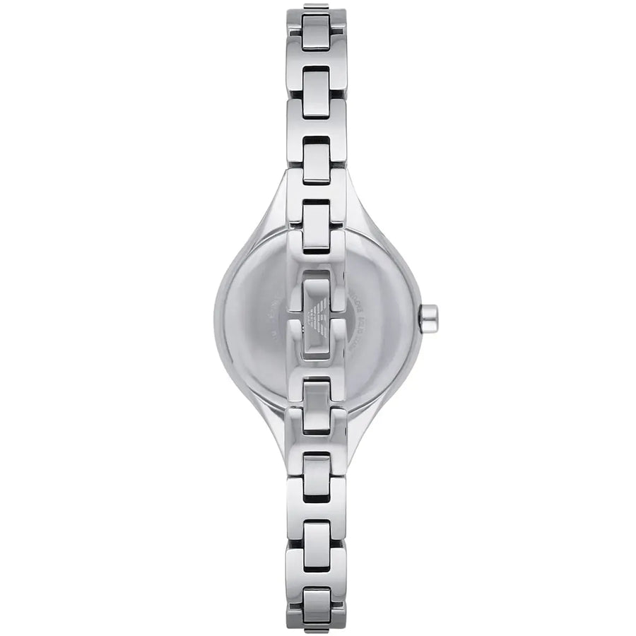 Emporio Armani Chiara Mother of Pearl Dial Silver Steel Strap Watch for Women - AR7425