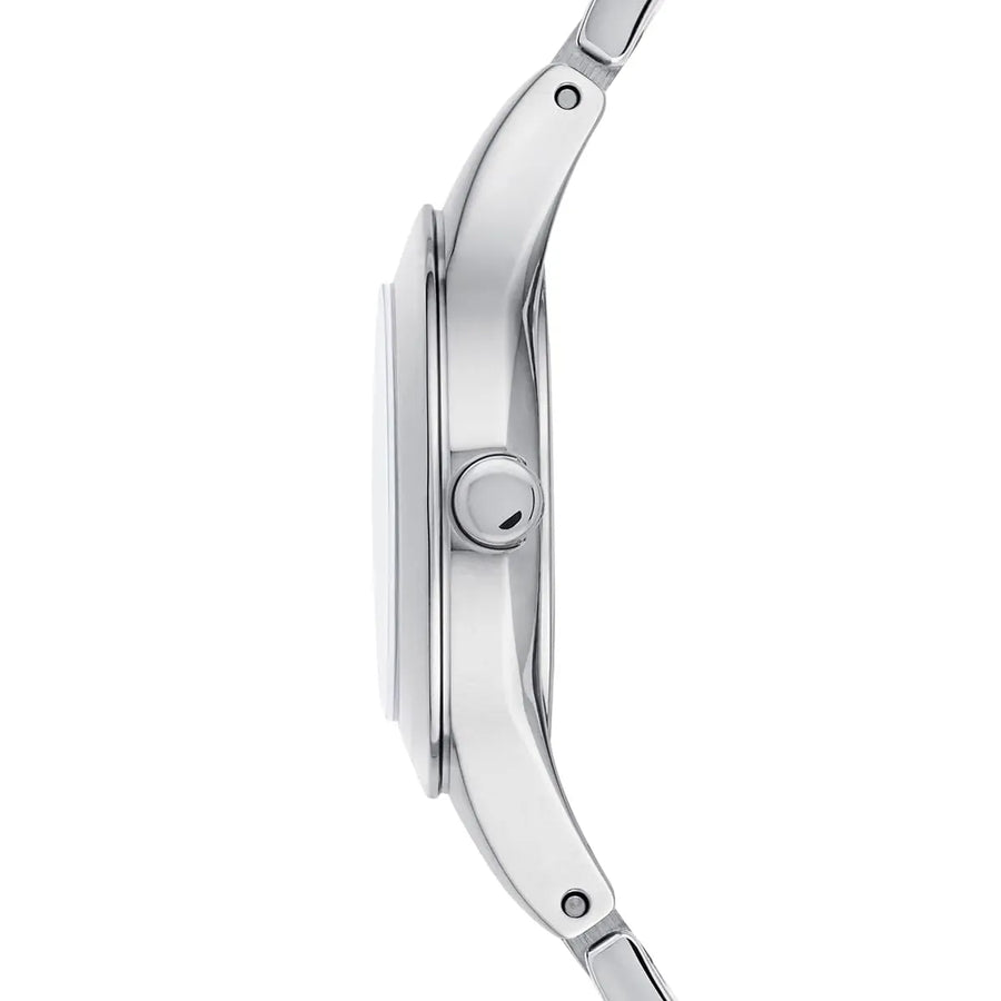 Emporio Armani Chiara Mother of Pearl Dial Silver Steel Strap Watch for Women - AR7425