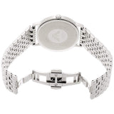 Emporio Armani Kappa Quartz White Dial Silver Steel Strap Watch For Men - AR80014